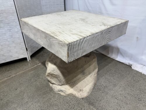 Outdoorsy Faux Rock Side Table
