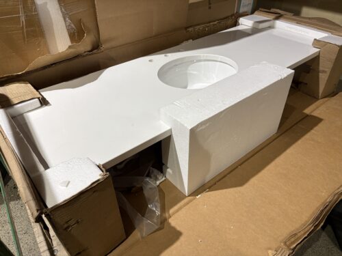 KRAFTMAID 63" Wide Single Sink Vanity Countertop