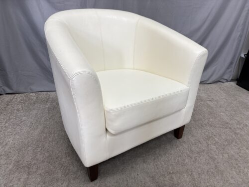 JASON FURNITURE Cream Leather Club Chair
