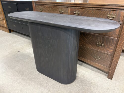 RESTORATION HARDWARE Ciro Black Fir Pedestal Console Table