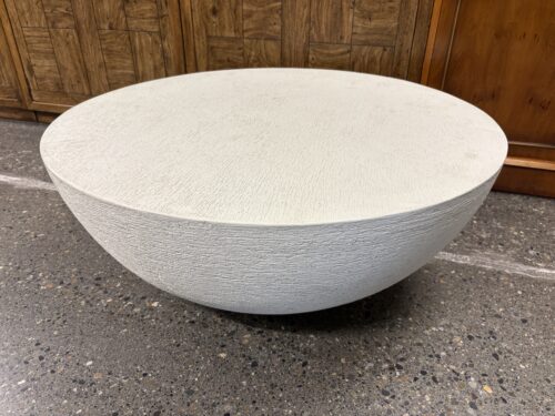 RESTORATION HARDWARE Torreno Sand Outdoor Round Bowl Coffee Table