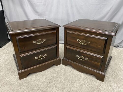 Made in Canada Dark 2-Drawer Nightstands (Set of 2)