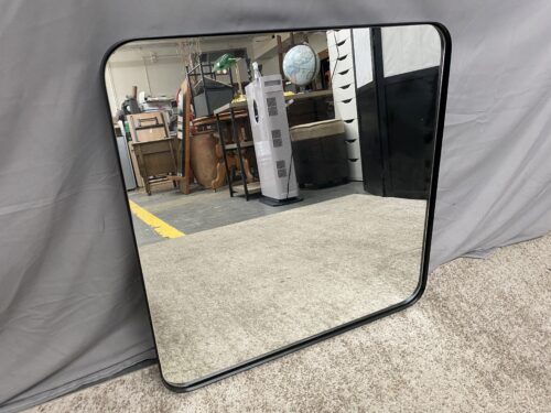 ANDY STAR Modern Black Rounded Square Wall Mirror