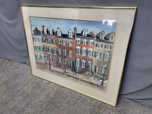 Original Watercolor of Society Hill Philadelphia by Ann Vasilik