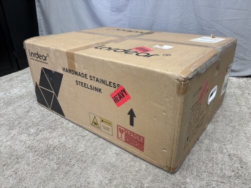 NEW! LORDEAR 27" Black Undermount 16 Gauge Stainless Steel Workstation Kitchen Sink Model # ULS27BR