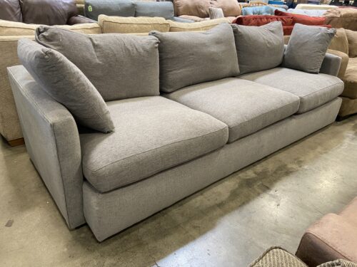 CRATE & BARREL Lounge Classic Grey Grande Sofa