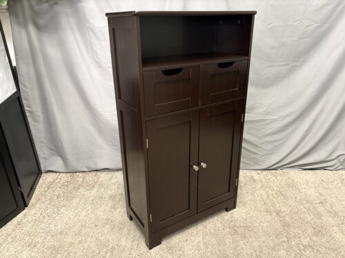 Espresso Shallow Modern Shaker Style Cabinet