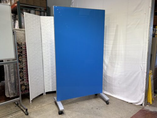 CLARUS Go! Mobile Tempered Glass Whiteboard - Blue