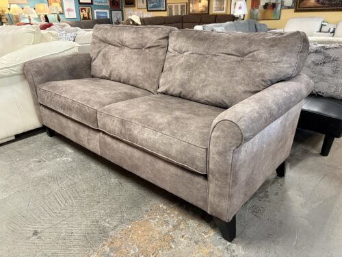 LA-Z-BOY Laurel Pewter Roll Arm 2-Cushion Sofa