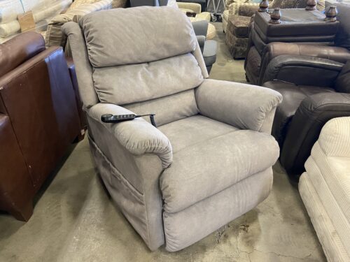 LA-Z-BOY Astor Platinum Power Lift Recliner w/ Headrest & Lumbar