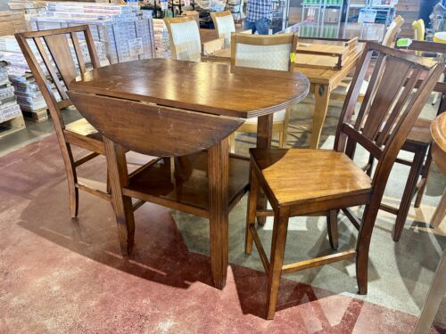 Bar Height Drop Leaf 2-Seater Dining Set