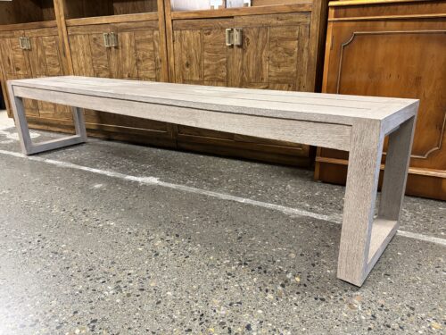 RESTORATION HARDWARE Aegean Weathered Teak Outdoor Dining Bench