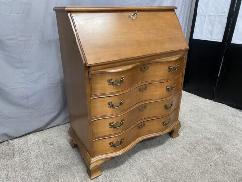 Chippendale Style 4-Drawer Secretary Desk w/ Key