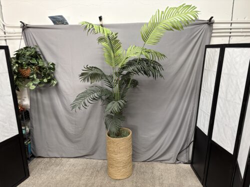Artificial Areca Palm Tree in Wicker Basket