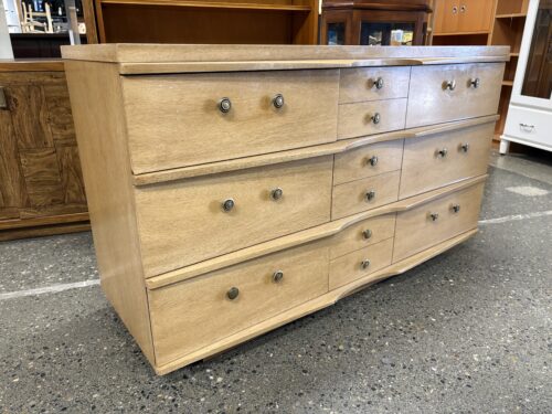 KENT COFFEY Vintage Blonde "The Pilot" 4-Drawer Low Dresser
