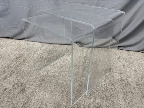 Clear Acrylic Waterfall Nesting Tables (Set of 2)