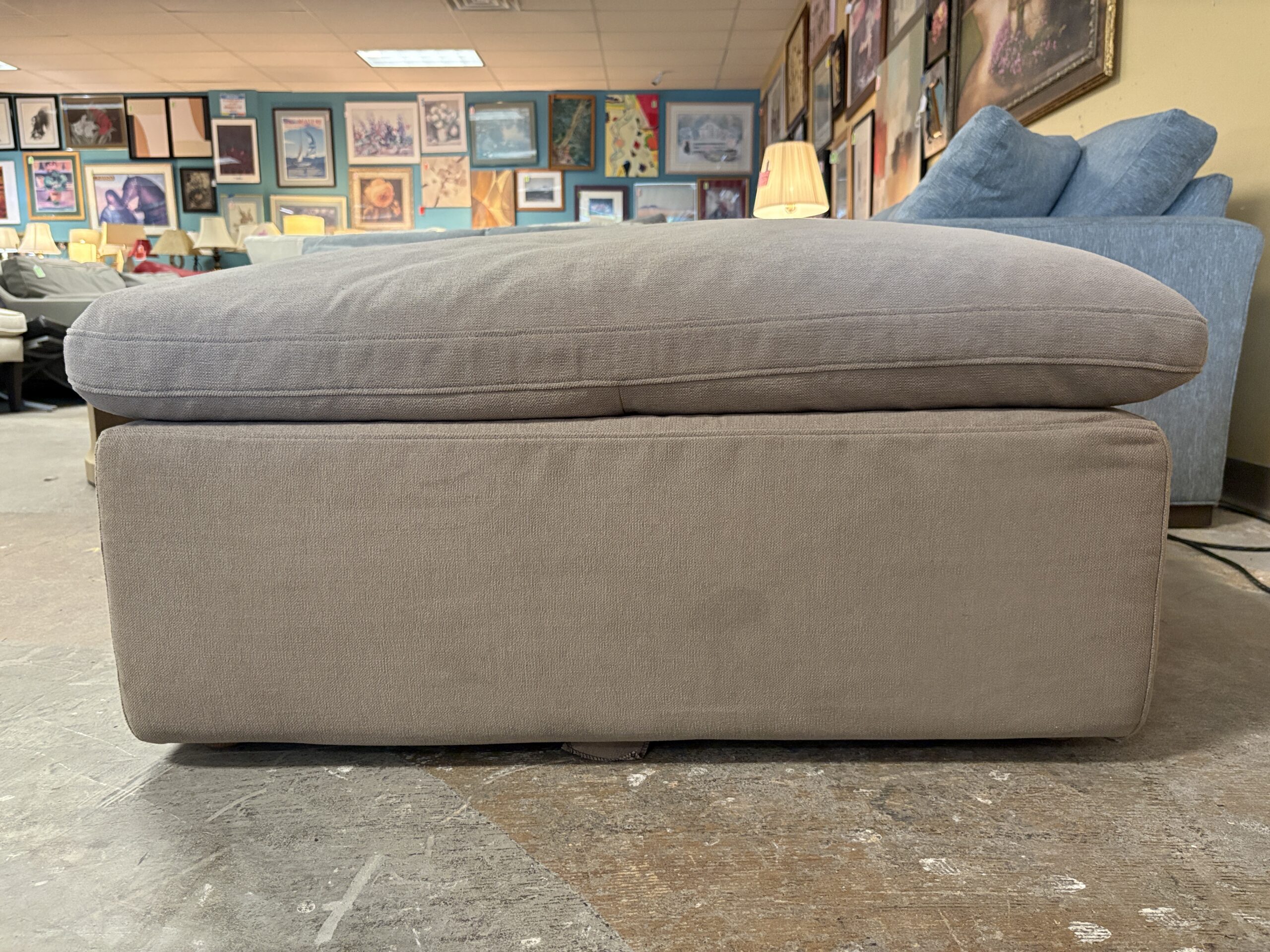 RESTORATION HARDWARE Cloud Modular Slope Arm Wheat Fabric Sectional