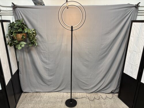 BRIGHTECH Eclipse Modern Black Floor Lamp