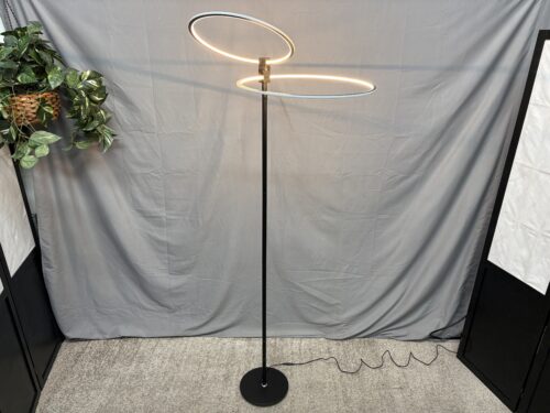 BRIGHTECH Eclipse Modern Black Floor Lamp