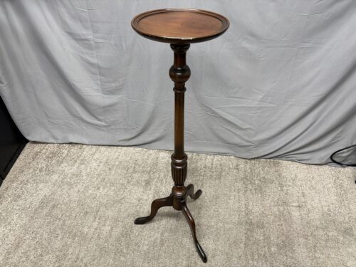 Vintage Mahogany Made in England Torchiere Plant Stand