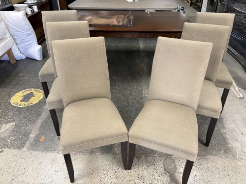 BASSETT MIRROR Colby Parsons Olive Fabric Dining Chair (Set of 6)