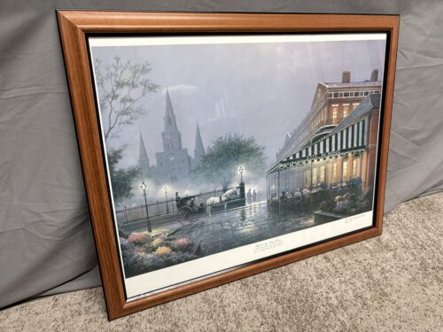 "Café in the Vieux Carre" by James Hussey Signed Print