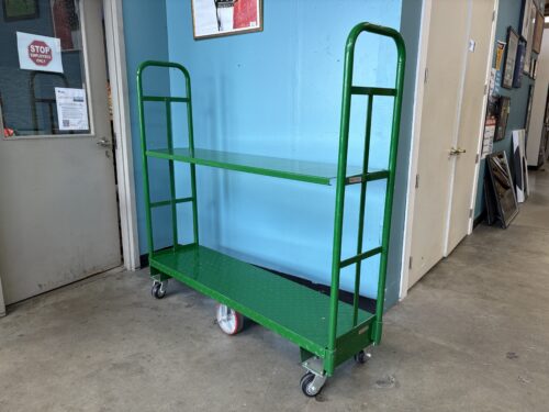 ULINE U-Boat Kelly Green 2 Tier Platform Steel Hand Truck
