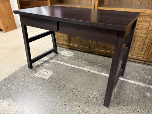 Espresso Contemporary 2-Drawer Desk
