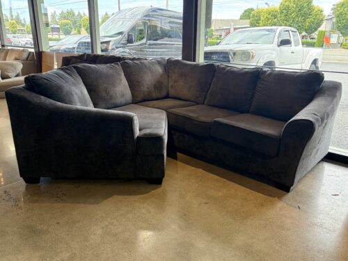 Extra Cozy 2Pc. Grey Corner Sectional