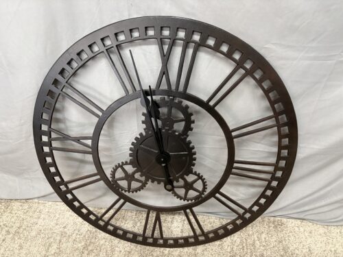 Industrial Style Metal Wall Clock