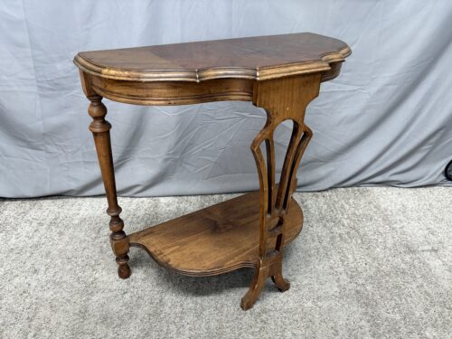 Vintage Art Deco Petite Demilune Table