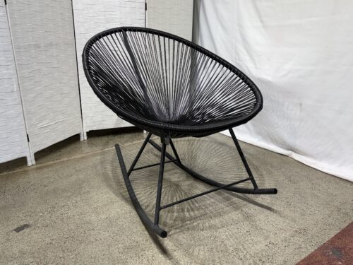 Acapulco Patio Rocker Chair - Black