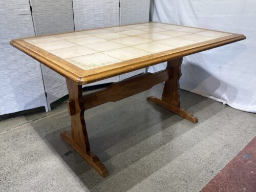 Cottagecore Floral Tile Top Dining Table