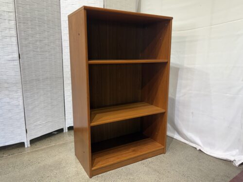 Short Warm Tone Stationary Bookshelf
