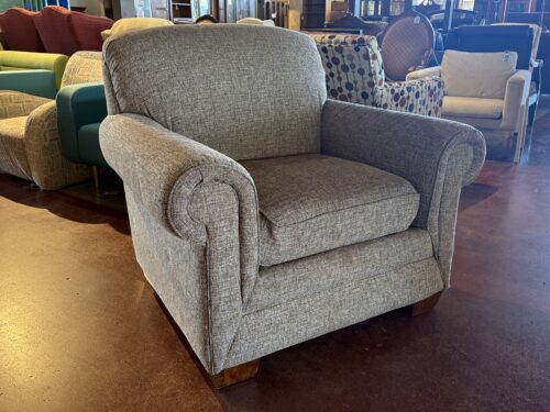 LA-Z-BOY Grey Rolled-Arm Armchair