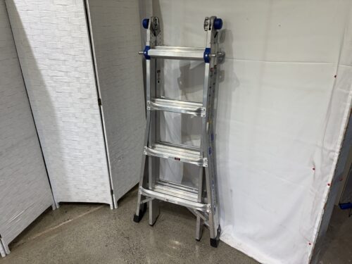 WERNER 5 in 1 Multi Position Pro 18 ft. Reach Aluminum Adjustable Ladder Model # MT-17