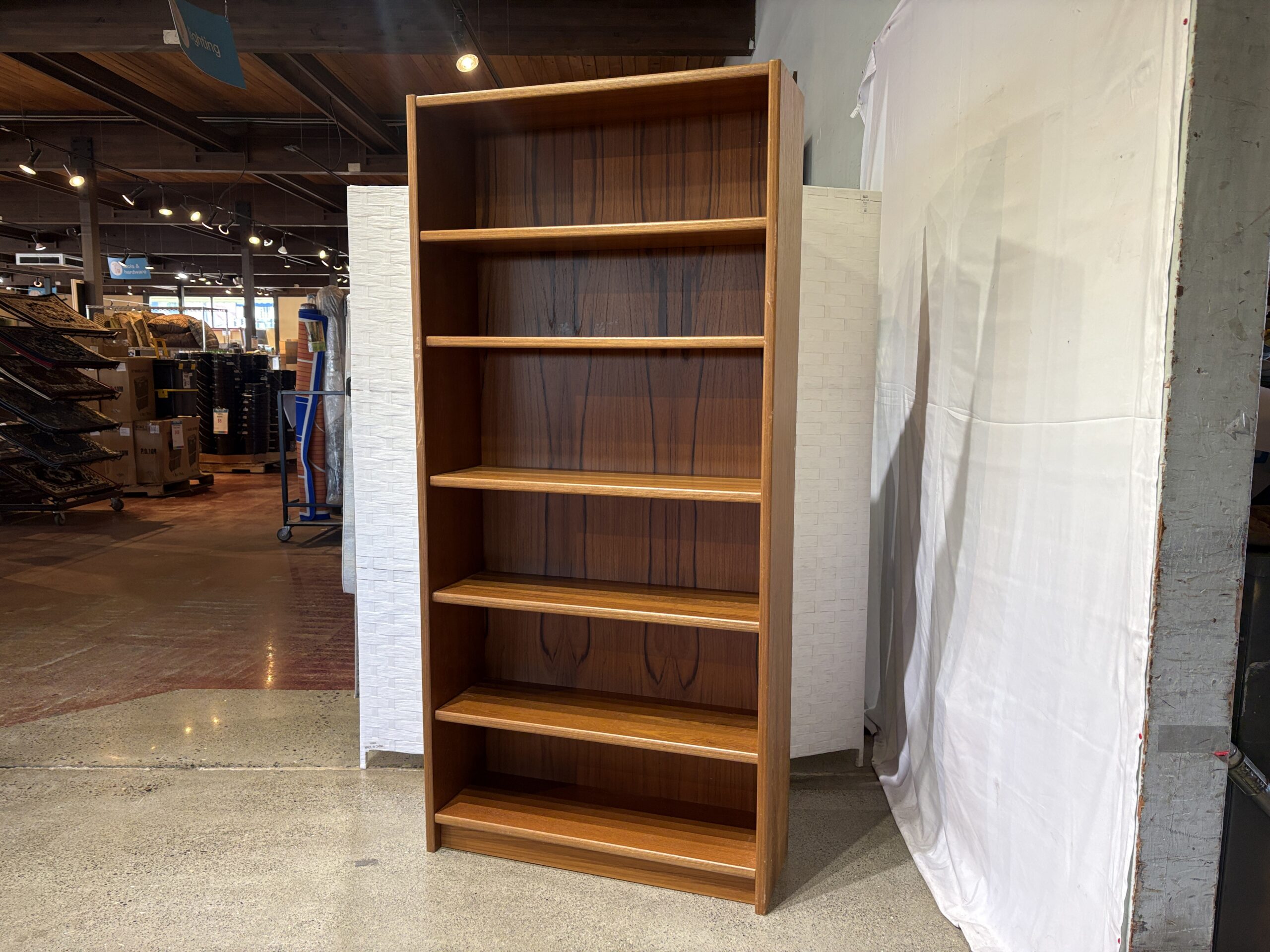 Made in Denmark 6 Shelf Teak Bookcase