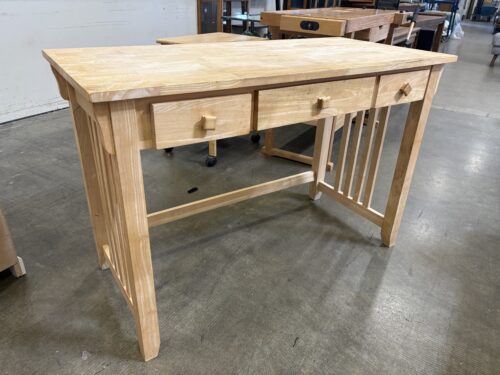 Blonde Finished Mission Style Computer Desk