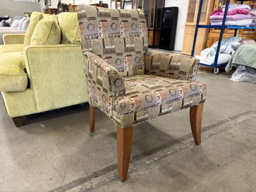 FLEXSTEEL Vintage Y2k Novelty Print Accent Chair