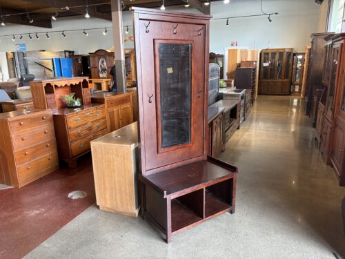 COASTER Traditional Dark Walnut Hall Tree