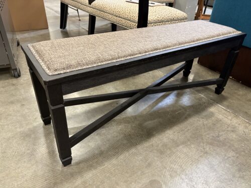 ASHLEY Contemporary Upholstered Bench Seat with Nailhead Trim