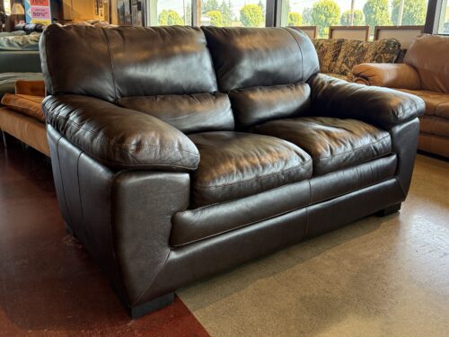 Dark Cocoa Loveseat w/ Extra Lumbar