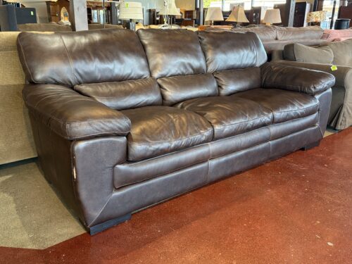 Dark Cocoa Sofa w/ Extra Lumbar