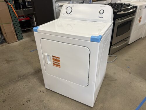 NEW! AMANA White Front Load 11 Cycle Electric Dryer (Out of Box) Model #NED4655EW1