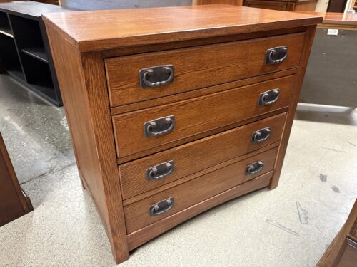 Mission Style Tiger Wood 2-Drawer Dresser
