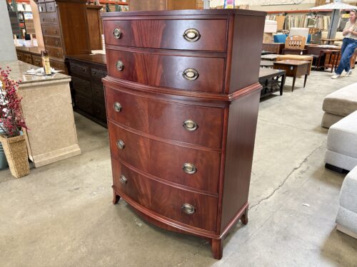 Vintage Cherry Finished Step-Level Chest Style Dresser