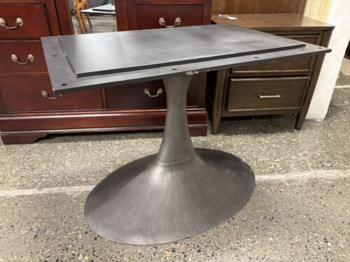 RESTORATION HARDWARE Aero Hammered Cast Iron Oval Table Base