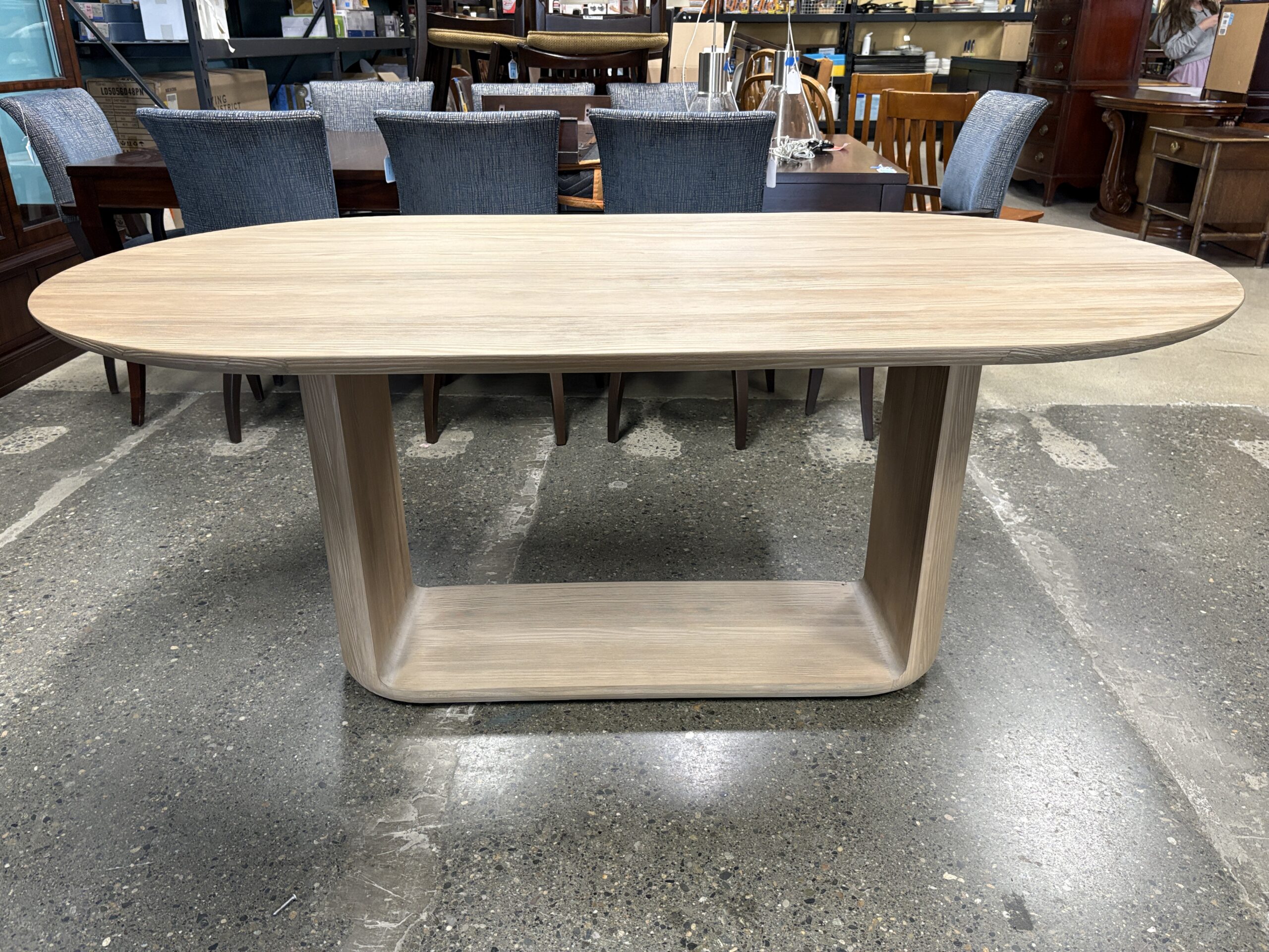 RESTORATION HARDWARE Ciro Greige Fir Open Dining Table