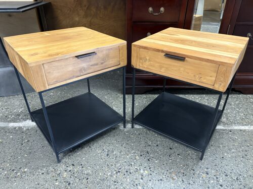 MOE'S Joliet Natural Side Table (Set of 2)