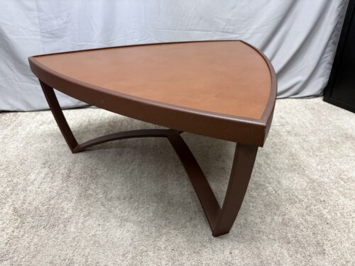 Guitar Pick Coffee Table w/ Curved Metal Base